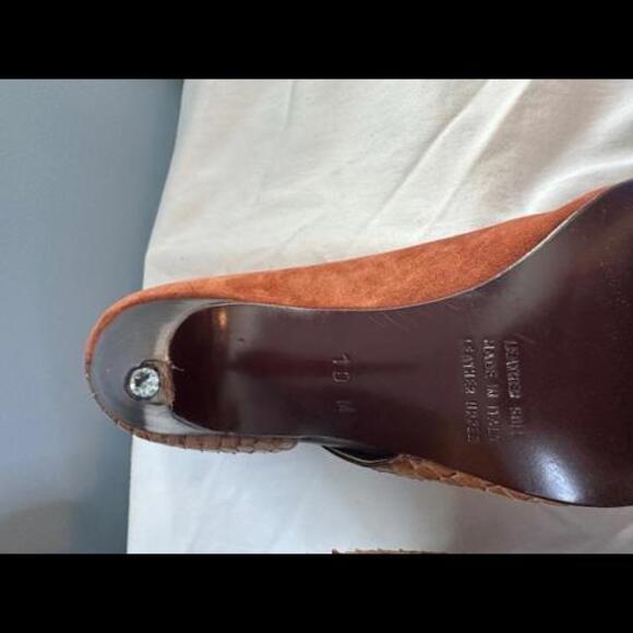 Vintage Petra Firenze Genuine Reptile Women's Pumps Size 10 Made in Italy - Picture 6 of 8